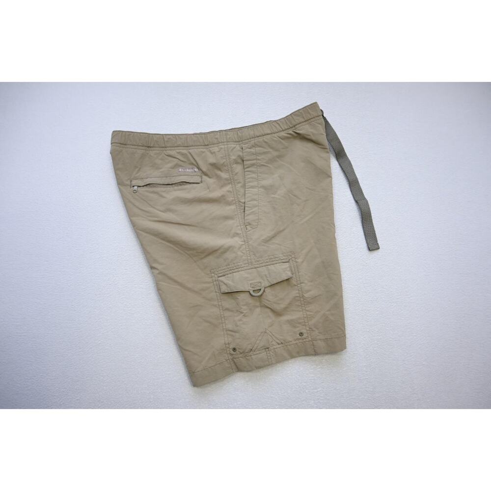 Columbia Netted Cargo‎ Shorts Nylon Hiking Camping Beige Mens Size Large